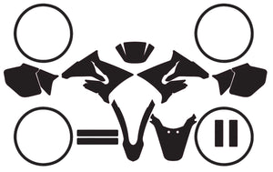 100% custom Graphics kit Yamaha DT-R 50cc 2004-2012 | motorcycle stickers | 50cc customization | armysctv