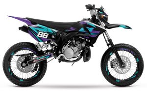 Dekor kit 50cc Yamaha DT 2004-2012 Army Finder | Motorradaufkleber | Personalisierung 50cc | armysctv