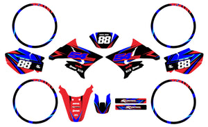 Dekor kit 50cc Yamaha DT 2004-2012 Army Finder | Motorradaufkleber | Personalisierung 50cc | armysctv