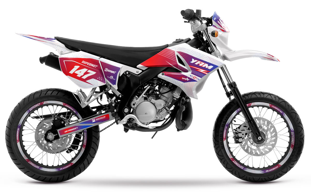 Kit pegatinas 50cc Yamaha DT 2004-2012 Francia | pegatinas para moto | personalización 50cc | armysctv