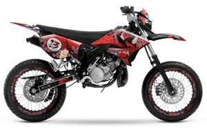 Kit déco 50cc Yamaha DT 2004-2012 Arigato | autocollants moto | personnalisation 50cc | armysctv