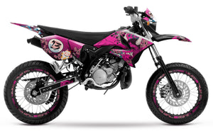 Kit déco 50cc Yamaha DT 2004-2012 Arigato | autocollants moto | personnalisation 50cc | armysctv
