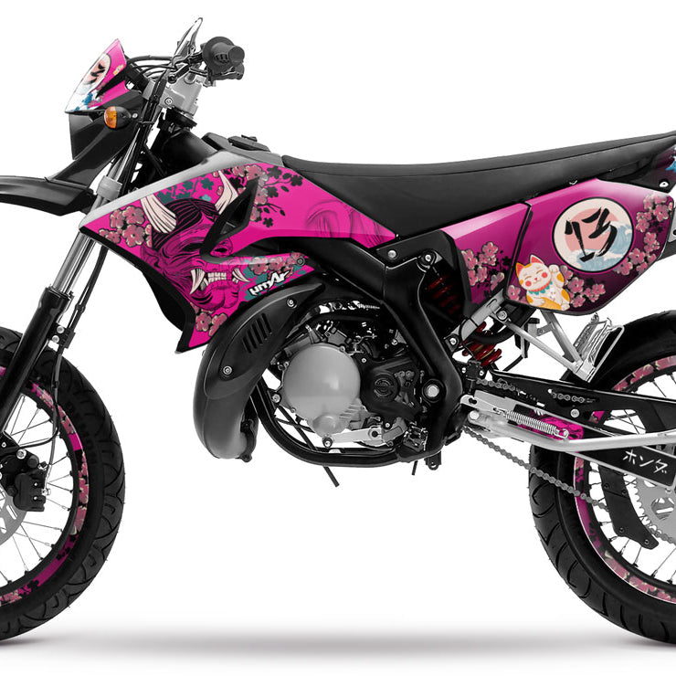 Kit pegatinas 50cc Yamaha DT 2004-2012 Arigato | pegatinas para moto | personalización 50cc | armysctv