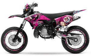 Kit déco 50cc Yamaha DT 2004-2012 Arigato | autocollants moto | personnalisation 50cc | armysctv