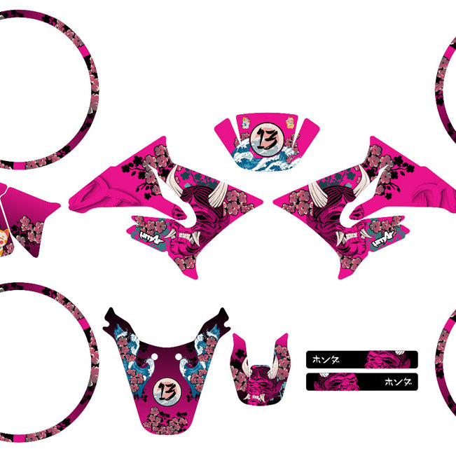 Kit pegatinas 50cc Yamaha DT 2004-2012 Arigato | pegatinas para moto | personalización 50cc | armysctv