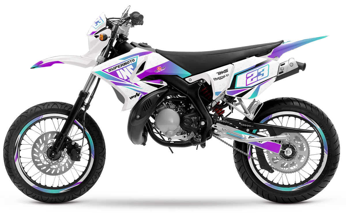 Kit déco 50cc Yamaha DT 2004-2012 Lys | autocollants moto | personnalisation 50cc | armysctv