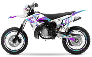 Deko-sett 50cc Yamaha DT 2004-2012 Lys | motorsykkelklistremerker | tilpasning 50cc | armysctv