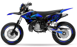 Deko-sett 50cc Yamaha DT 2004-2012 Lys | motorsykkelklistremerker | tilpasning 50cc | armysctv