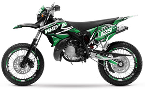 Kit pegatinas 50cc Yamaha DT 2004-2012 MX Sky | pegatinas para moto | personalización 50cc | armysctv