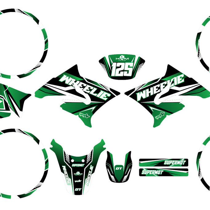 Kit pegatinas 50cc Yamaha DT 2004-2012 MX Sky | pegatinas para moto | personalización 50cc | armysctv