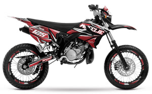Kit pegatinas 50cc Yamaha DT 2004-2012 MX Sky | pegatinas para moto | personalización 50cc | armysctv