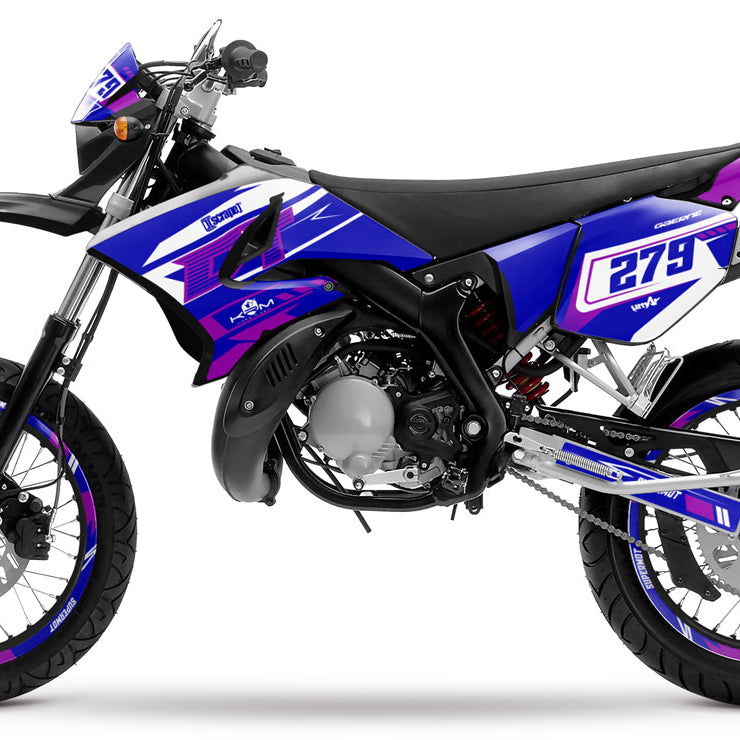 Kit pegatinas 50cc Yamaha DT 2004-2012 Skynine | pegatinas para moto | personalización 50cc | armysctv