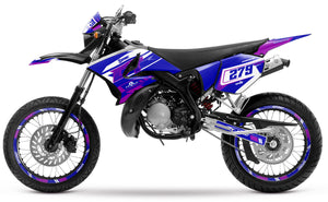50cc Graphics kit Yamaha DT 2004-2012 Skynine | motorcycle stickers | 50cc customization | armysctv