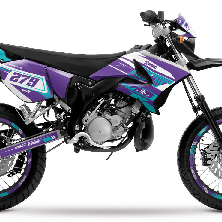 Kit pegatinas 50cc Yamaha DT 2004-2012 Skynine | pegatinas para moto | personalización 50cc | armysctv
