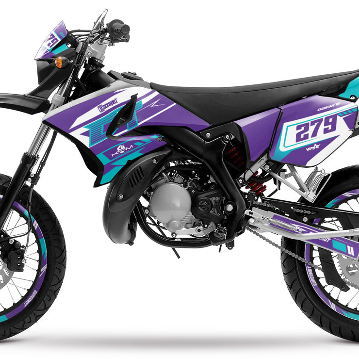 Kit pegatinas 50cc Yamaha DT 2004-2012 Skynine | pegatinas para moto | personalización 50cc | armysctv