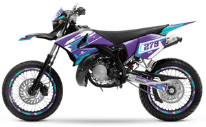 50cc Graphics kit Yamaha DT 2004-2012 Skynine | motorcycle stickers | 50cc customization | armysctv