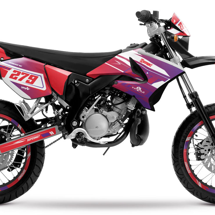 Kit pegatinas 50cc Yamaha DT 2004-2012 Skynine | pegatinas para moto | personalización 50cc | armysctv