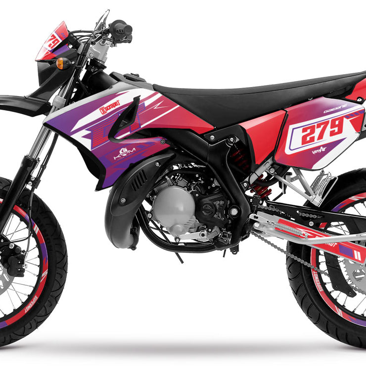 Kit pegatinas 50cc Yamaha DT 2004-2012 Skynine | pegatinas para moto | personalización 50cc | armysctv
