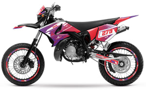 50cc Graphics kit Yamaha DT 2004-2012 Skynine | motorcycle stickers | 50cc customization | armysctv