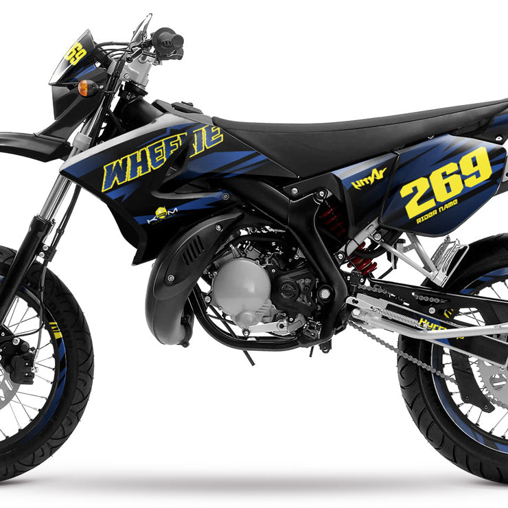 Kit pegatinas 50cc Yamaha DT 2004-2012 Sunny | pegatinas para moto | personalización 50cc | armysctv