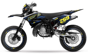 50cc Graphics kit Yamaha DT 2004-2012 Sunny | motorcycle stickers | 50cc customization | armysctv