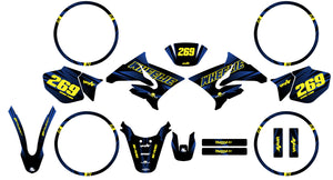 50cc Graphics kit Yamaha DT 2004-2012 Sunny | motorcycle stickers | 50cc customization | armysctv