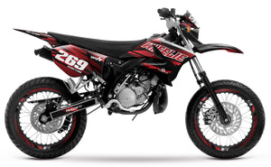 50cc Graphics kit Yamaha DT 2004-2012 Sunny | motorcycle stickers | 50cc customization | armysctv