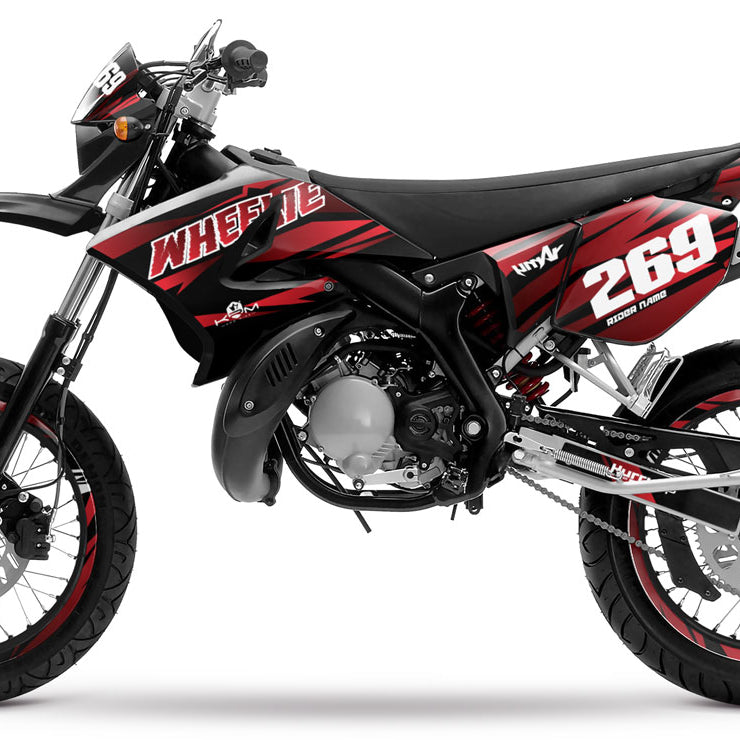 Kit pegatinas 50cc Yamaha DT 2004-2012 Sunny | pegatinas para moto | personalización 50cc | armysctv