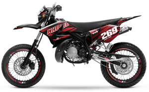 50cc Graphics kit Yamaha DT 2004-2012 Sunny | motorcycle stickers | 50cc customization | armysctv