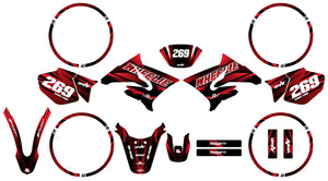 50cc Graphics kit Yamaha DT 2004-2012 Sunny | motorcycle stickers | 50cc customization | armysctv