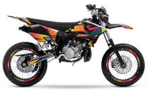 50cc Graphics kit for Yamaha DT 2004-2012 Shape | motorcycle stickers | 50cc customization | armysctv