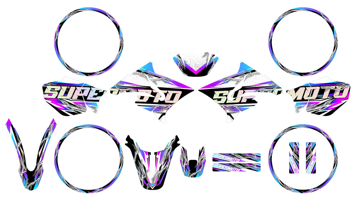 Kit pegatinas 50cc para Yamaha DT 2004-2012 Shiro | pegatinas para moto | personalización 50cc | armysctv