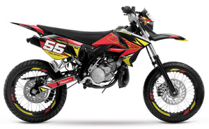 50cc Graphics kit Yamaha DT 2004-2012 Stream | motorcycle stickers | 50cc customization | armysctv