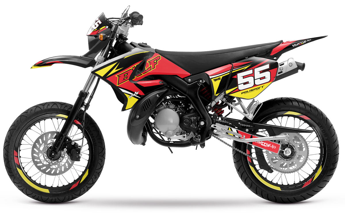Kit déco 50cc Yamaha DT 2004-2012 Stream | autocollants moto | personnalisation 50cc | armysctv