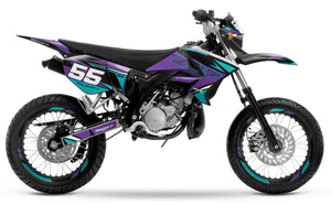 50cc Graphics kit Yamaha DT 2004-2012 Stream | motorcycle stickers | 50cc customization | armysctv
