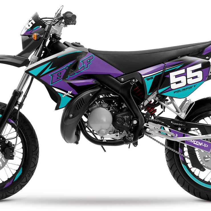Kit pegatinas 50cc Yamaha DT 2004-2012 Stream | pegatinas para moto | personalización 50cc | armysctv