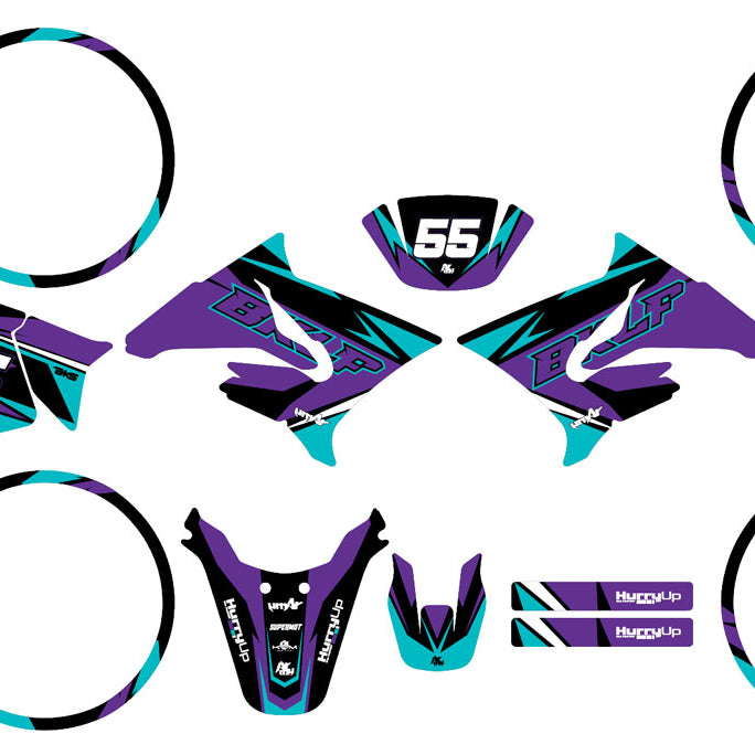 Kit pegatinas 50cc Yamaha DT 2004-2012 Stream | pegatinas para moto | personalización 50cc | armysctv