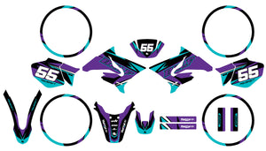 50cc Graphics kit Yamaha DT 2004-2012 Stream | motorcycle stickers | 50cc customization | armysctv
