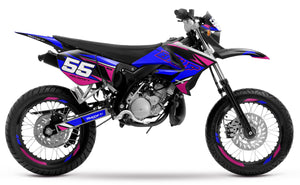 50cc Graphics kit Yamaha DT 2004-2012 Stream | motorcycle stickers | 50cc customization | armysctv