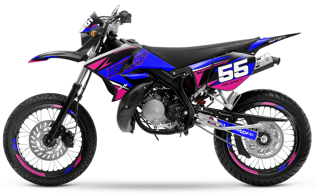 Kit déco 50cc Yamaha DT 2004-2012 Stream | autocollants moto | personnalisation 50cc | armysctv