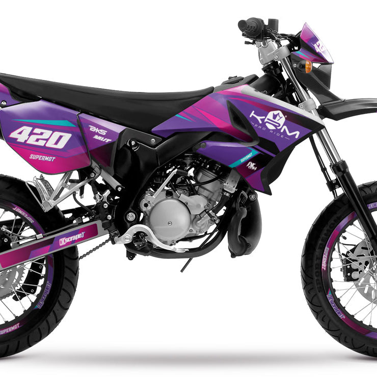 Kit pegatinas 50cc para Yamaha DT 2004-2012 Valentino | pegatinas para moto | personalización 50cc | armysctv