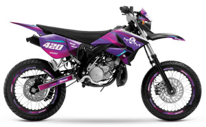 Kit pegatinas 50cc para Yamaha DT 2004-2012 Valentino | pegatinas para moto | personalización 50cc | armysctv