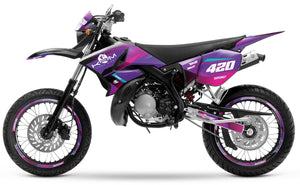 Kit pegatinas 50cc para Yamaha DT 2004-2012 Valentino | pegatinas para moto | personalización 50cc | armysctv