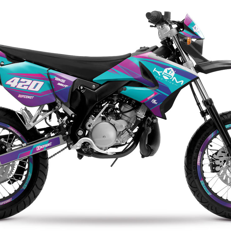 Kit pegatinas 50cc para Yamaha DT 2004-2012 Valentino | pegatinas para moto | personalización 50cc | armysctv
