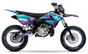 Kit pegatinas 50cc para Yamaha DT 2004-2012 Valentino | pegatinas para moto | personalización 50cc | armysctv