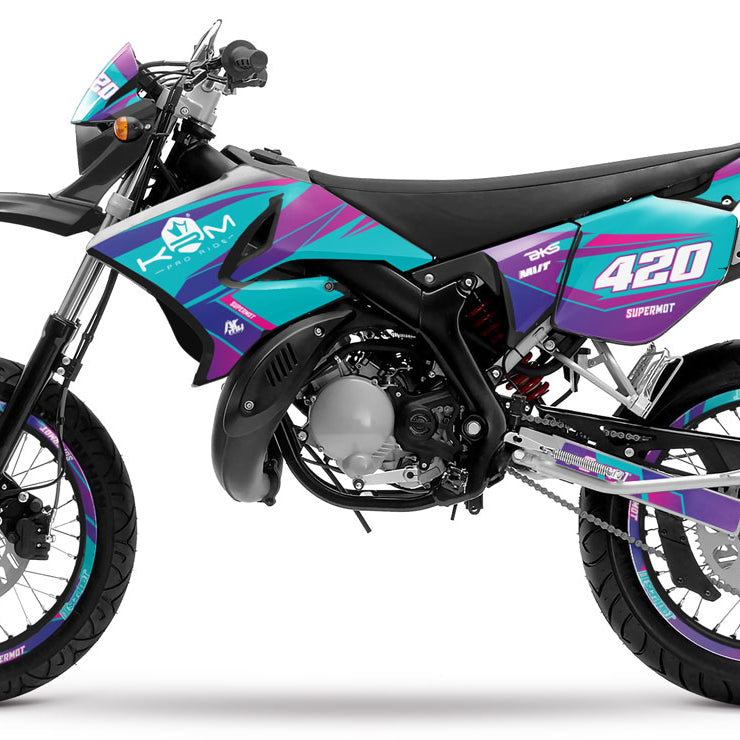Kit pegatinas 50cc para Yamaha DT 2004-2012 Valentino | pegatinas para moto | personalización 50cc | armysctv