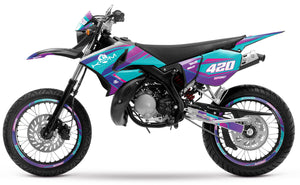 Kit pegatinas 50cc para Yamaha DT 2004-2012 Valentino | pegatinas para moto | personalización 50cc | armysctv