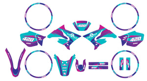 Kit pegatinas 50cc para Yamaha DT 2004-2012 Valentino | pegatinas para moto | personalización 50cc | armysctv