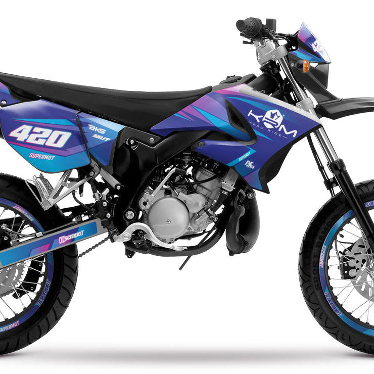 Kit pegatinas 50cc para Yamaha DT 2004-2012 Valentino | pegatinas para moto | personalización 50cc | armysctv
