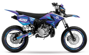 Kit pegatinas 50cc para Yamaha DT 2004-2012 Valentino | pegatinas para moto | personalización 50cc | armysctv